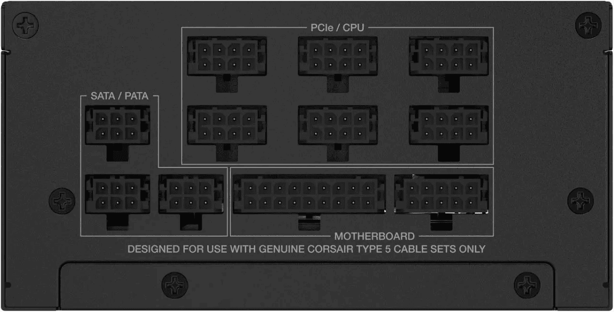 Corsair SF1000 1000W 80 PLUS Platinum Fully Modular SFX Power Supply image 5