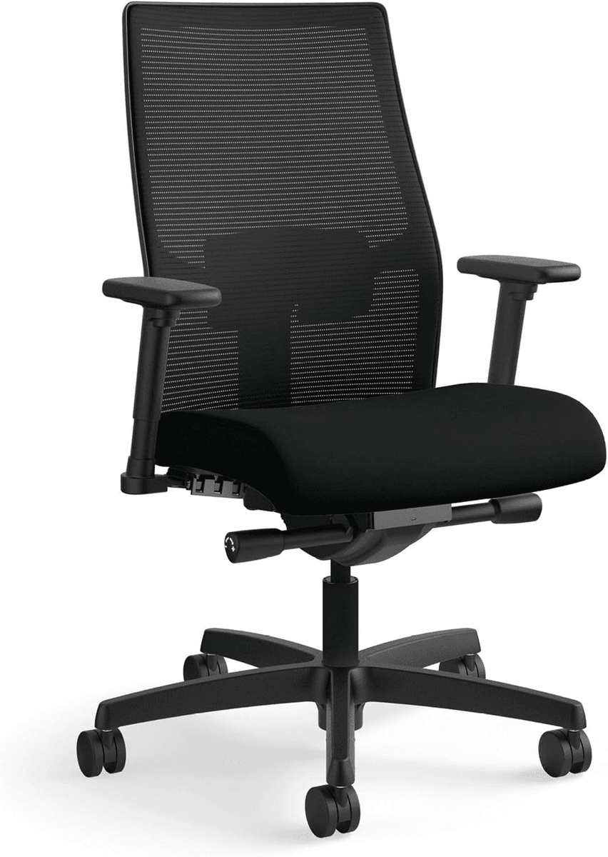 HON Ignition 2.0 Ergonomic Mesh Office Chair, Black