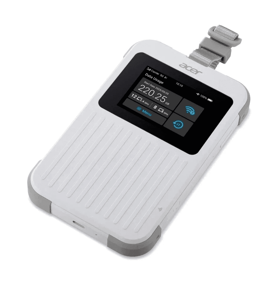 Acer Connect M6E 5G Mobile Hotspot with Wi-Fi 6E and 8000mAh Battery