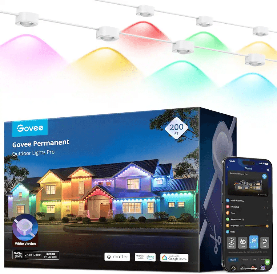 Govee 200-Foot White Permanent Outdoor Lights Pro