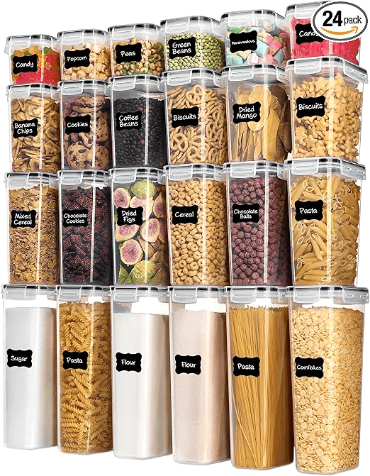 Vtopmart Airtight Food Storage Containers, 24-Piece Set