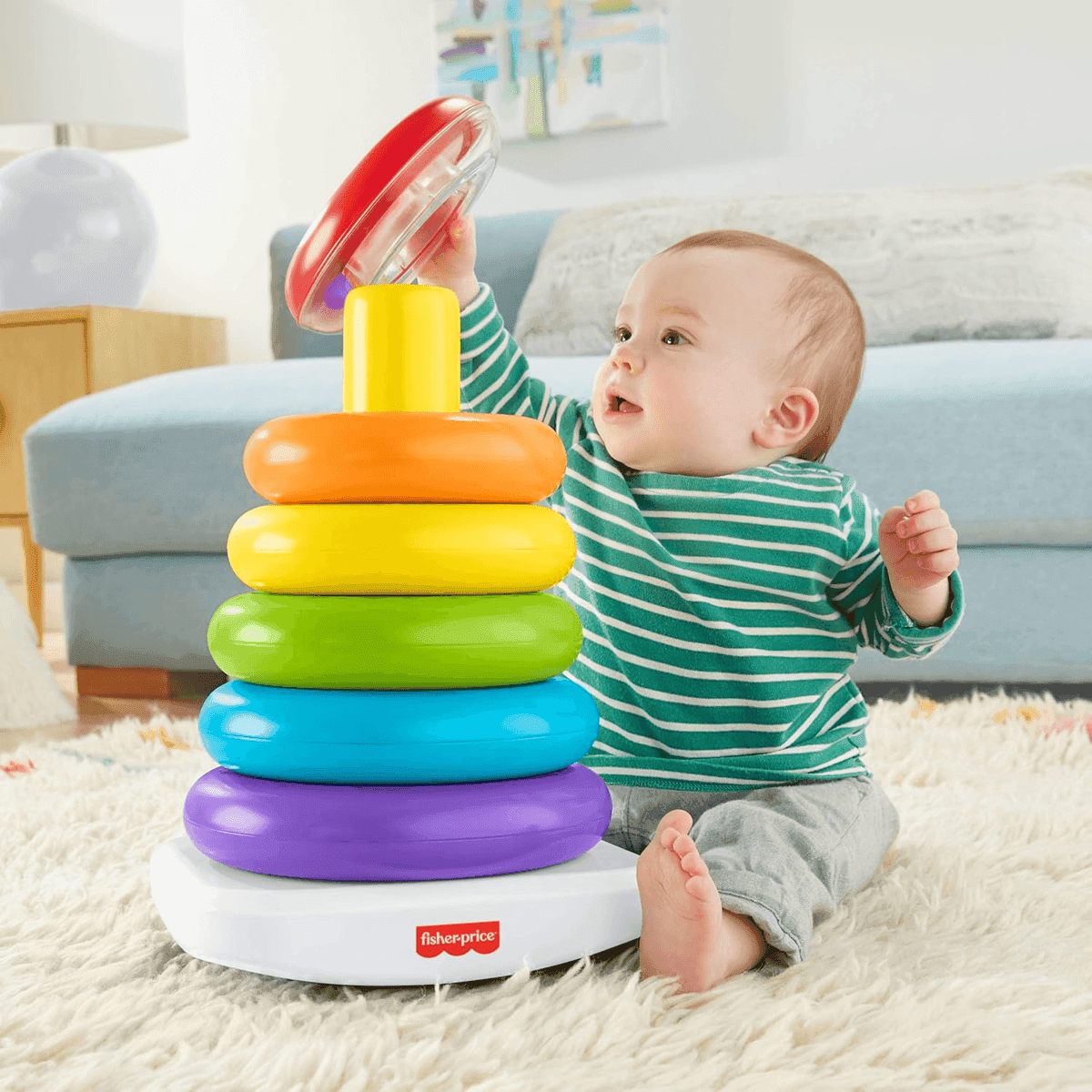 Fisher-Price Giant Rock-a-Stack Toddler Toy image 2