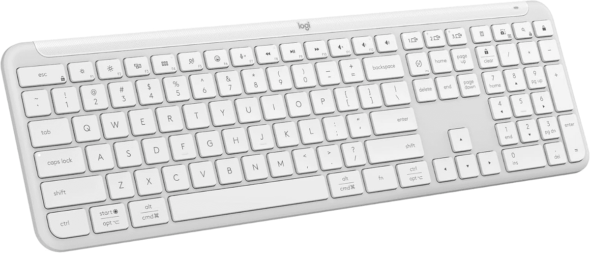 Logitech Signature Slim K950 Wireless Keyboard, White