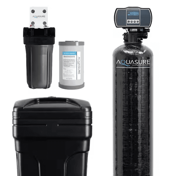 AQUASURE Harmony Series 48,000-Grain Water Softener with Sediment and Carbon Pre-Filter