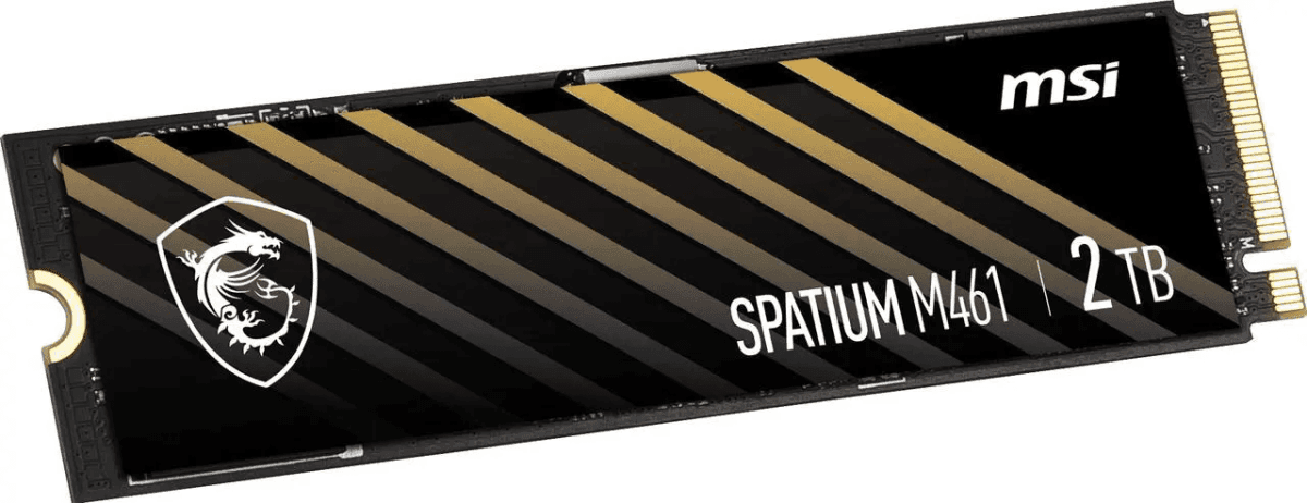 MSI M461 2TB PCIe 4.0 NVMe M.2 Internal SSD image 2