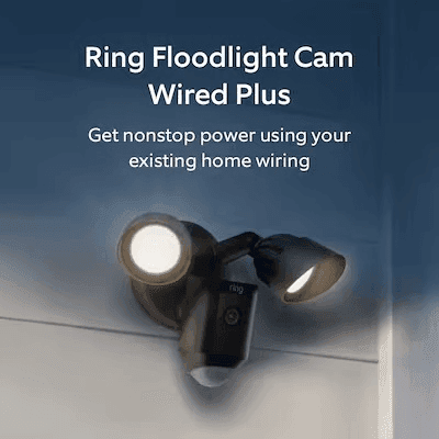 Ring Floodlight Cam Wired Plus - Black image 2