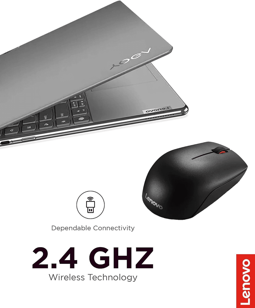Lenovo 300 Wireless Mouse - Black image 4