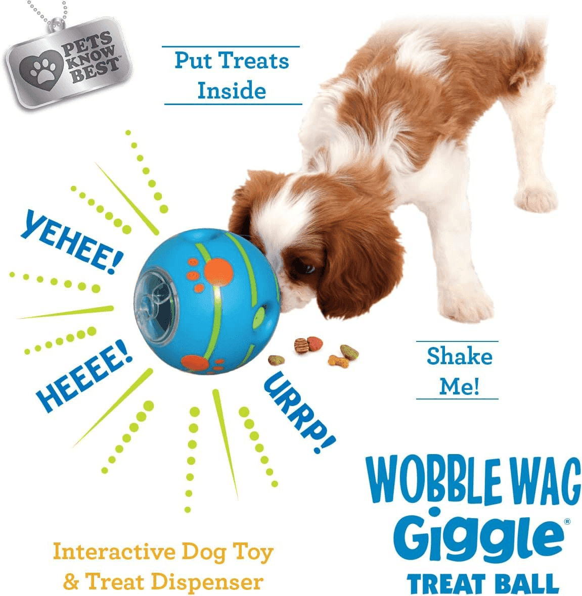 Wobble Wag Giggle Interactive Dog Treat Ball image 4
