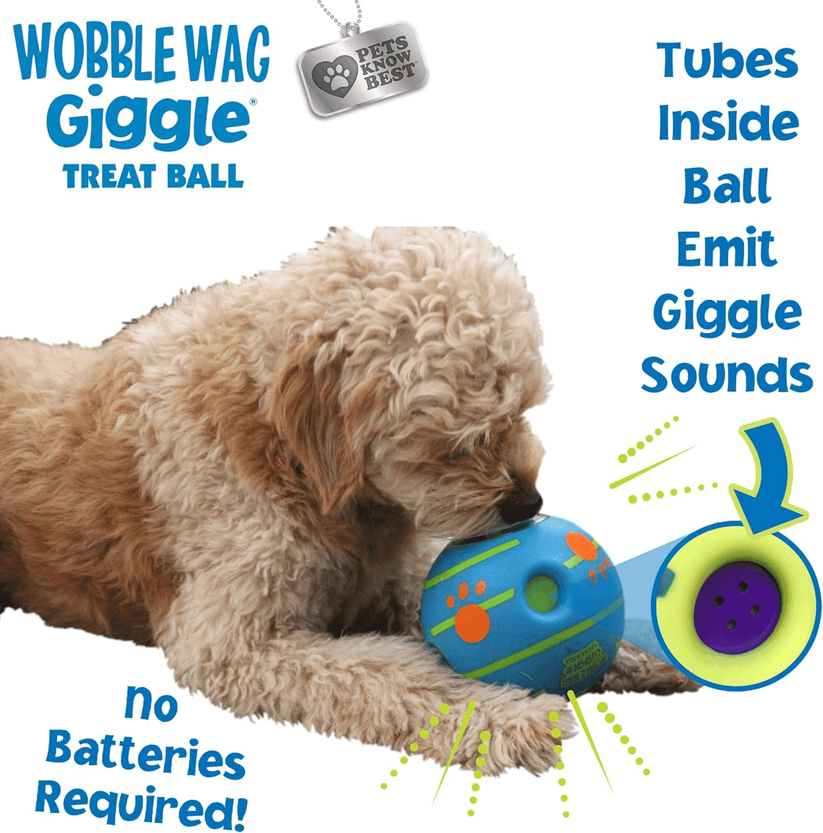 Wobble Wag Giggle Interactive Dog Treat Ball image 5