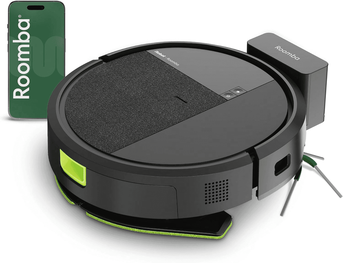 iRobot Roomba 115X Combo Robot Vacuum & Mop - Black