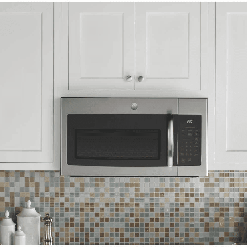GE 1.6 Cu. Ft. Over-the-Range Microwave in Stainless Steel for $229 image 3