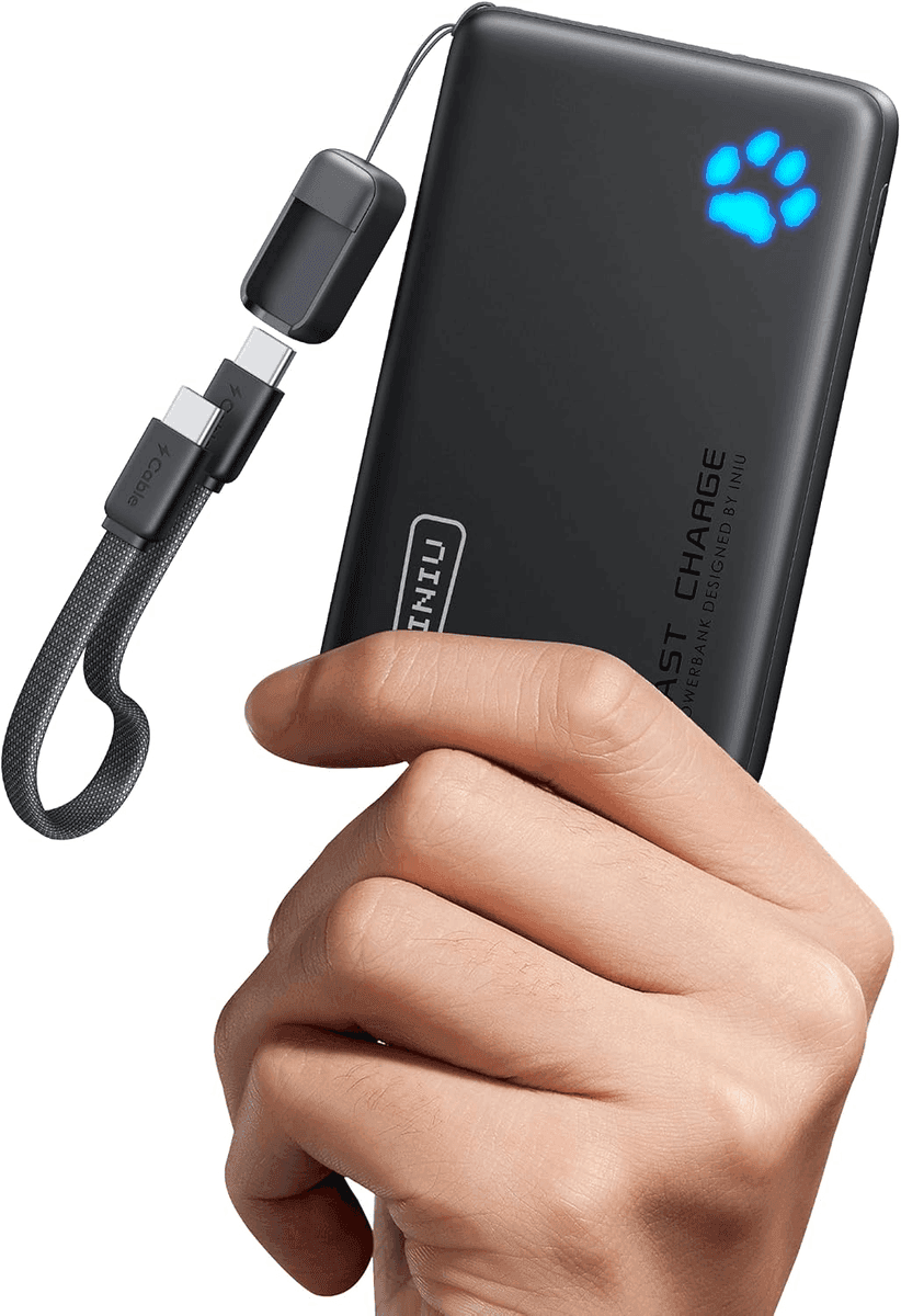 INIU 10,000mAh 45W Portable Charger for $21.59