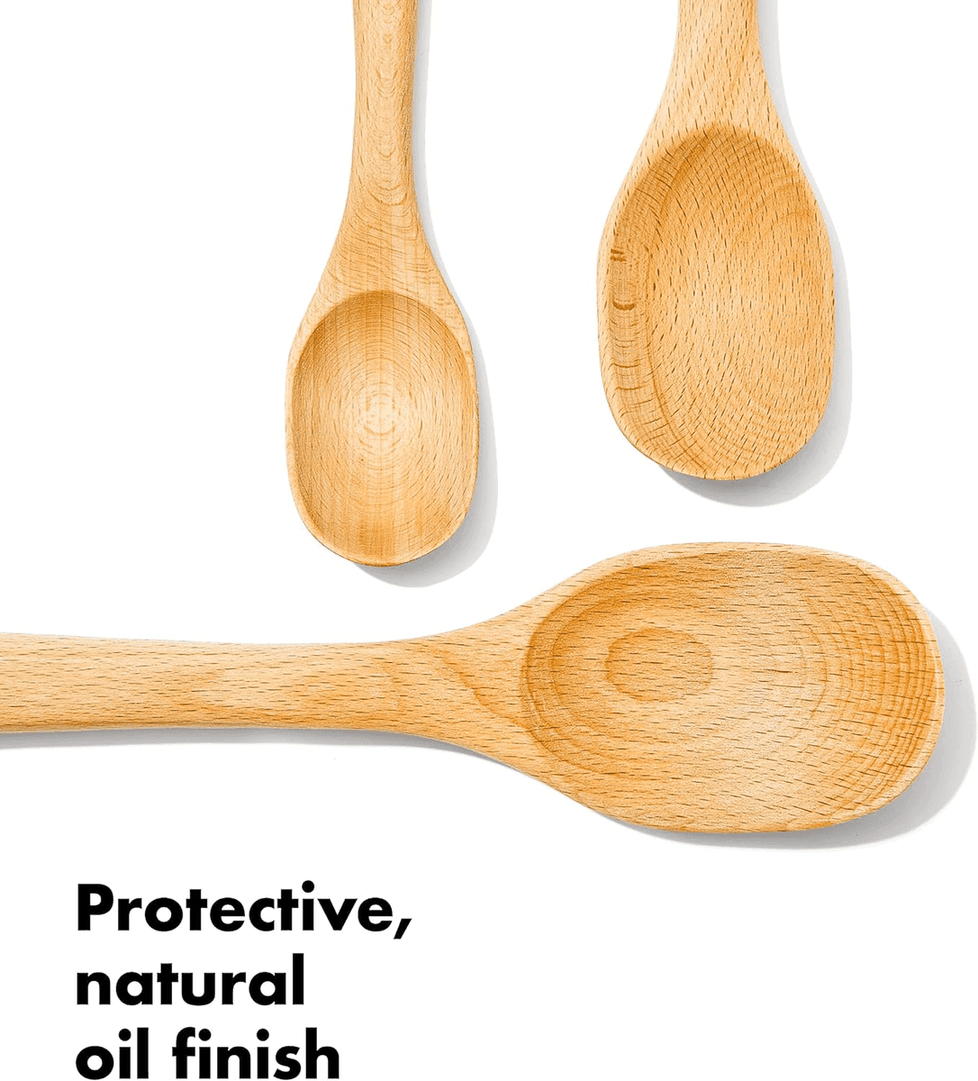 OXO Good Grips 3-Piece Wooden Spoon Set image 3