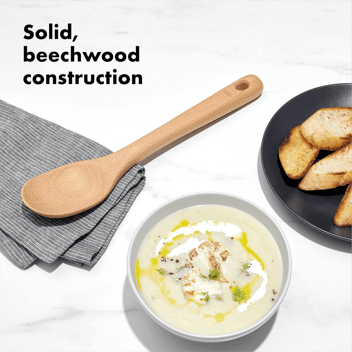 OXO Good Grips 3-Piece Wooden Spoon Set image 2