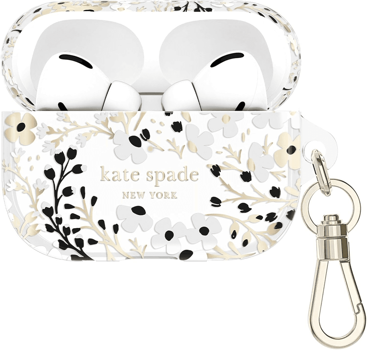 [Prime] kate spade new york AirPods Pro 1st/2nd Generation Case - Multi Floral Black and White