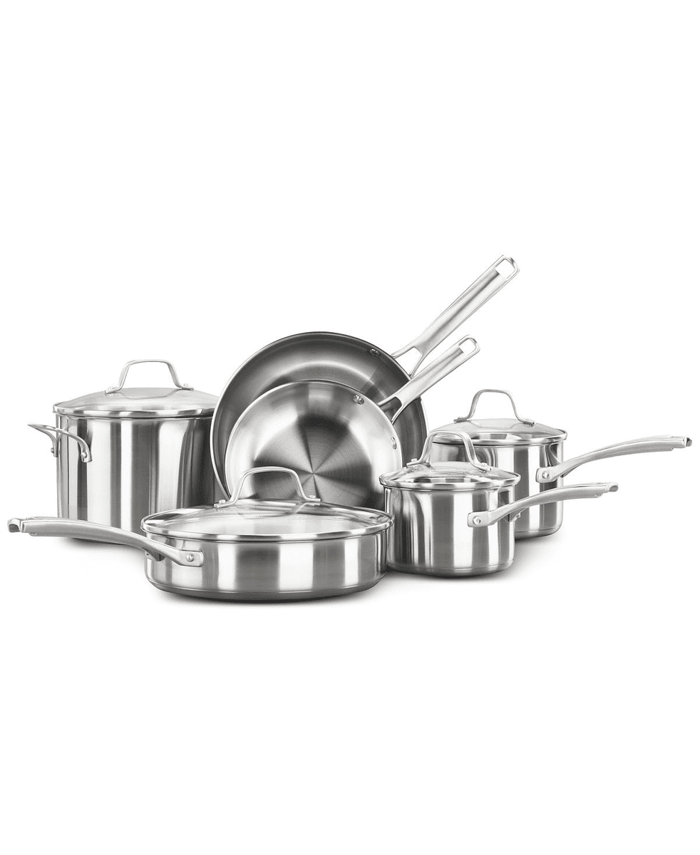 Calphalon Classic Stainless Steel 10-Piece Cookware Set