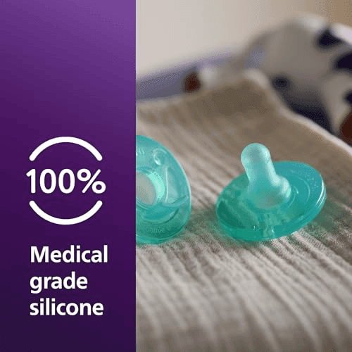 Philips Avent Soothie Baby Pacifier 0-3 Months, Green, 4-Pack image 3