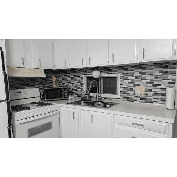 Art3d 12 in. x 12 in. Grey Marble Peel-and-Stick Wall Tile, 10-Pack image 2