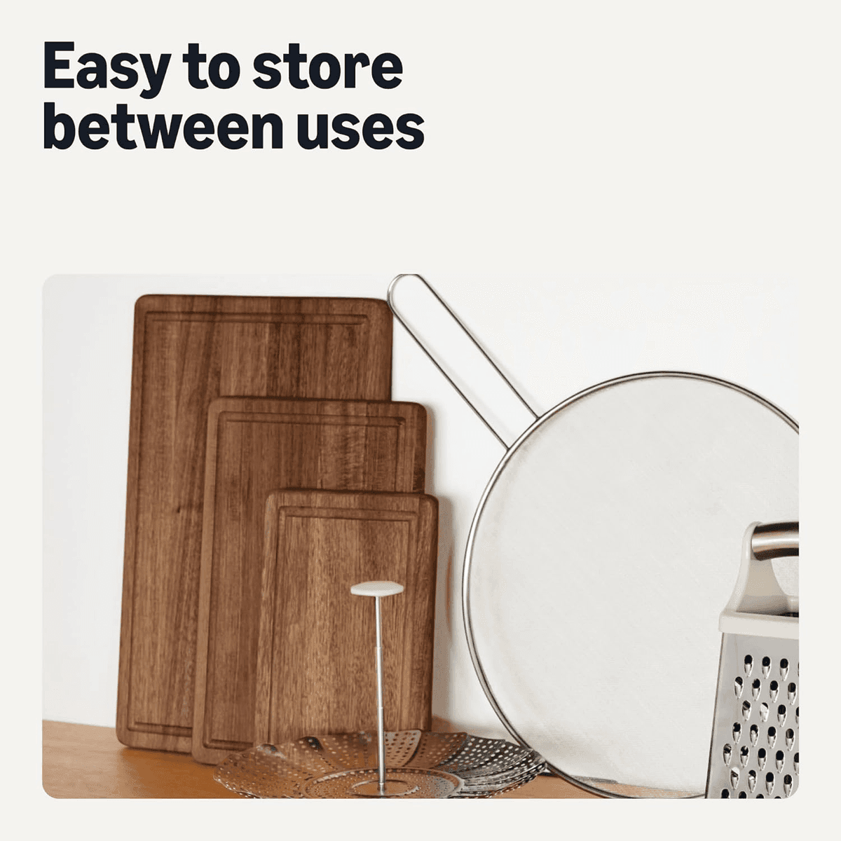 Amazon Basics Acacia Wood Cutting Boards, 3-Piece Set image 5