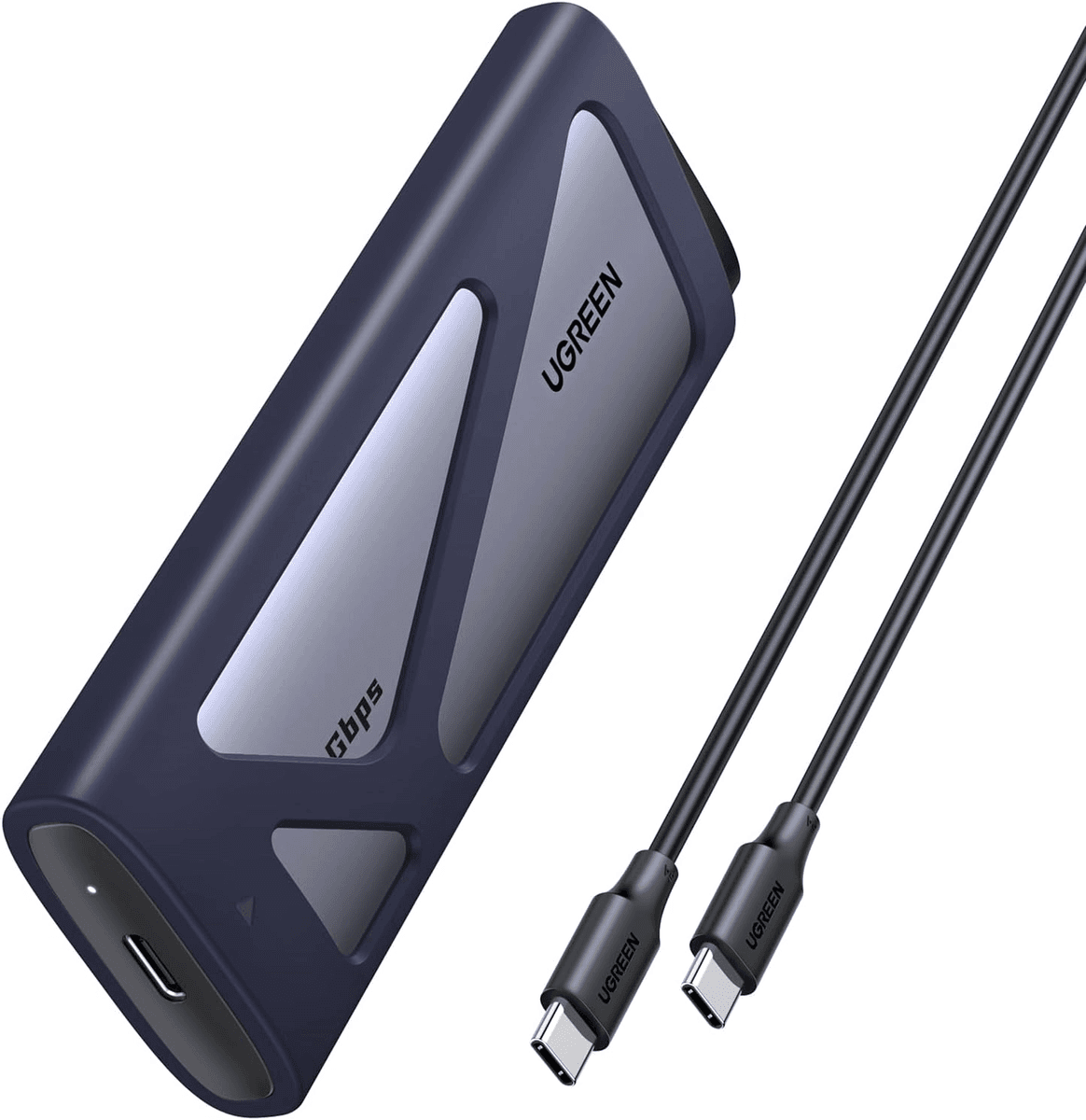 UGREEN 20Gbps USB-C M.2 NVMe and SATA SSD Enclosure