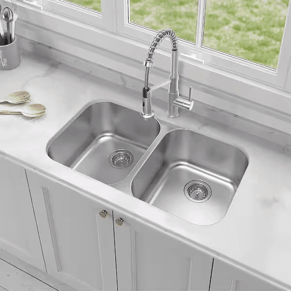 Glacier Bay 31 in. Double Bowl Stainless Steel Kitchen Sink for $94.43 image 2