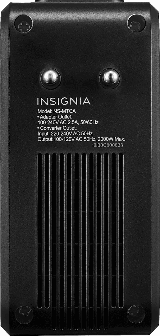 Insignia Travel Adapter and Converter - Black image 3