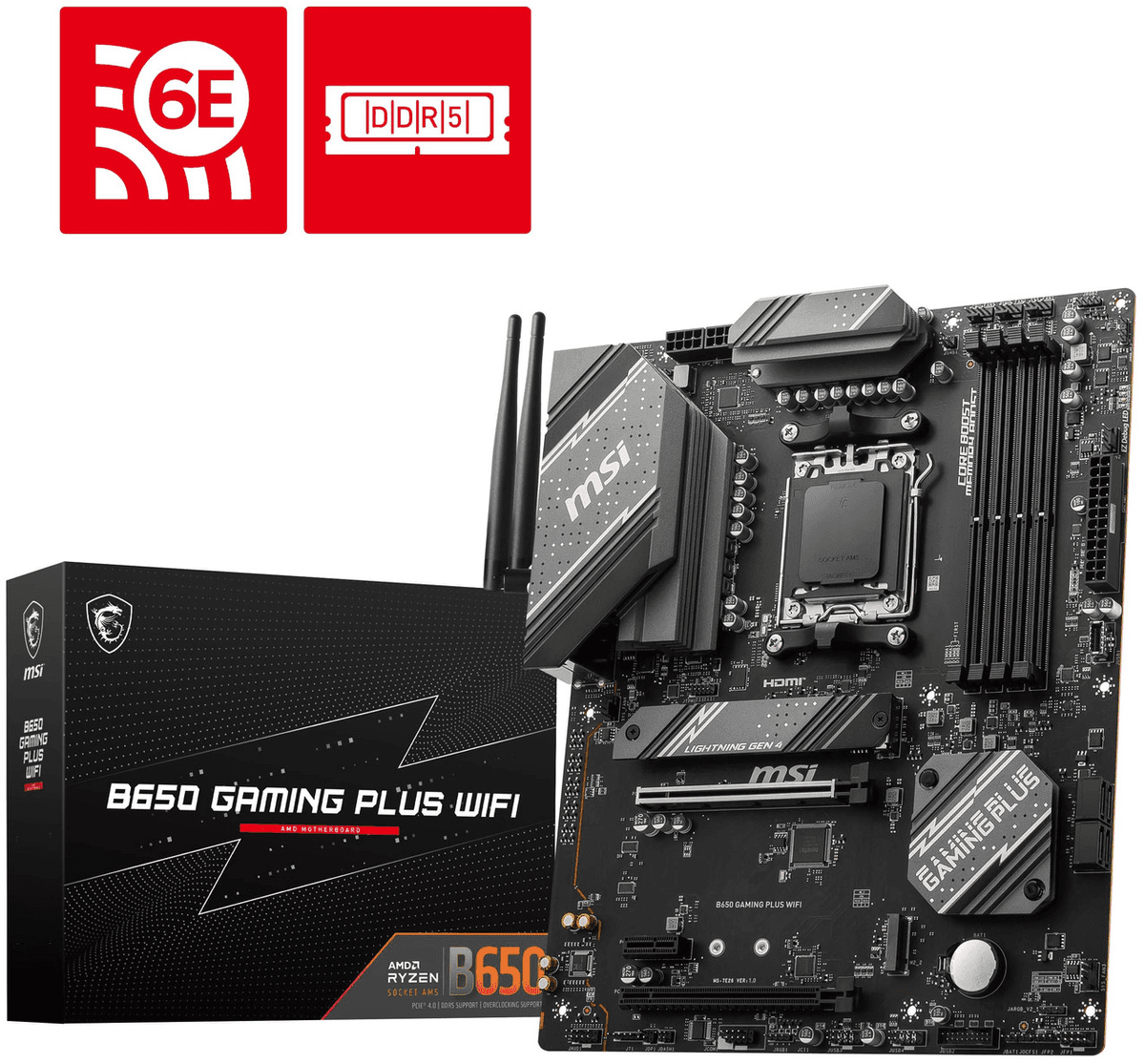 MSI B650 Gaming Plus WiFi AM5 ATX Motherboard image 2