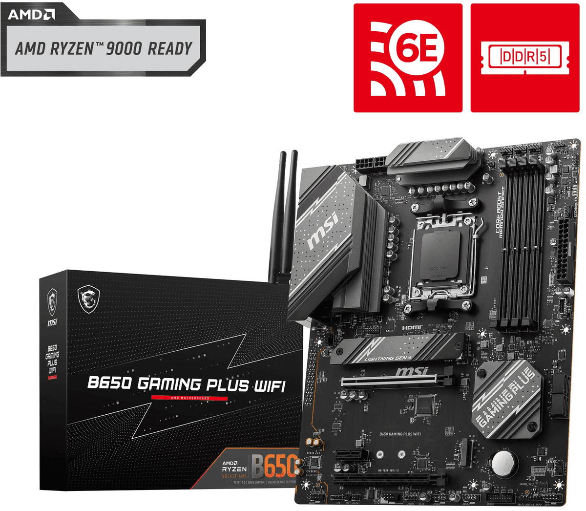 MSI B650 Gaming Plus WiFi AM5 ATX Motherboard