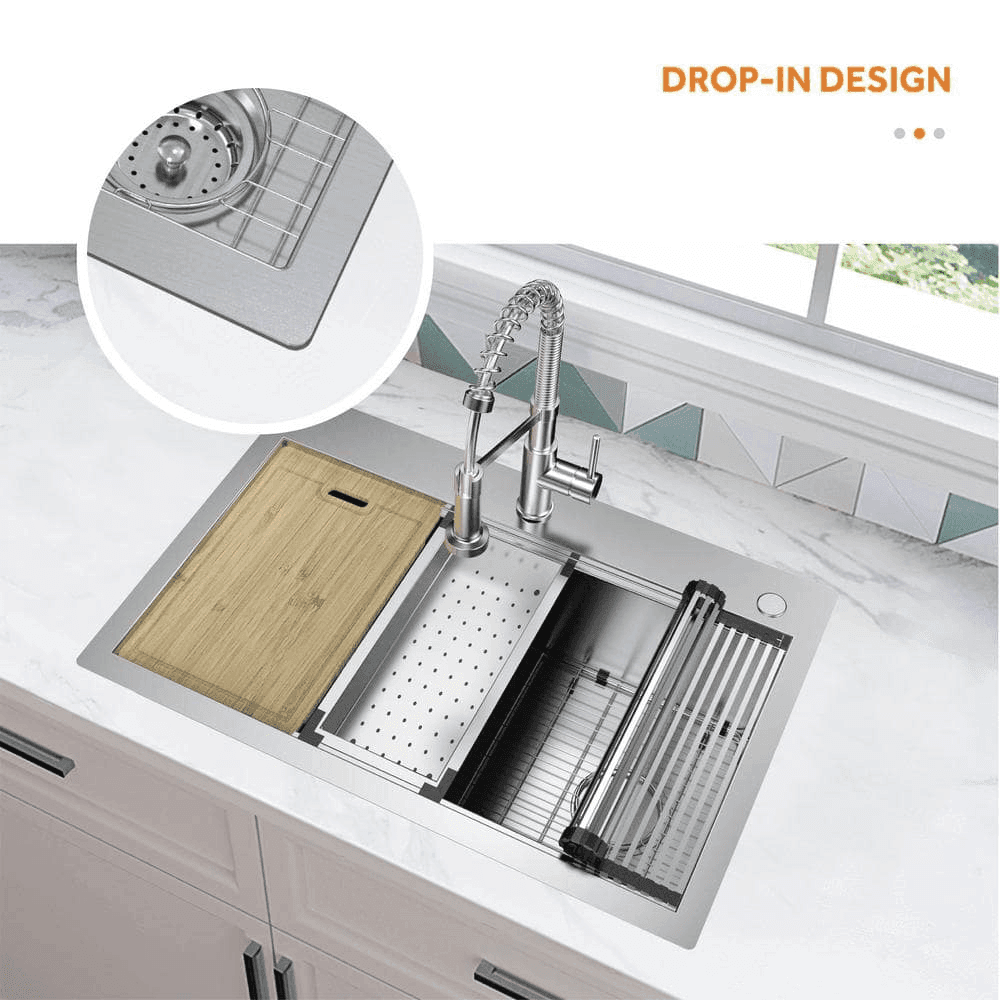 Glacier Bay 33-Inch Workstation Kitchen Sink for $226.85 image 4