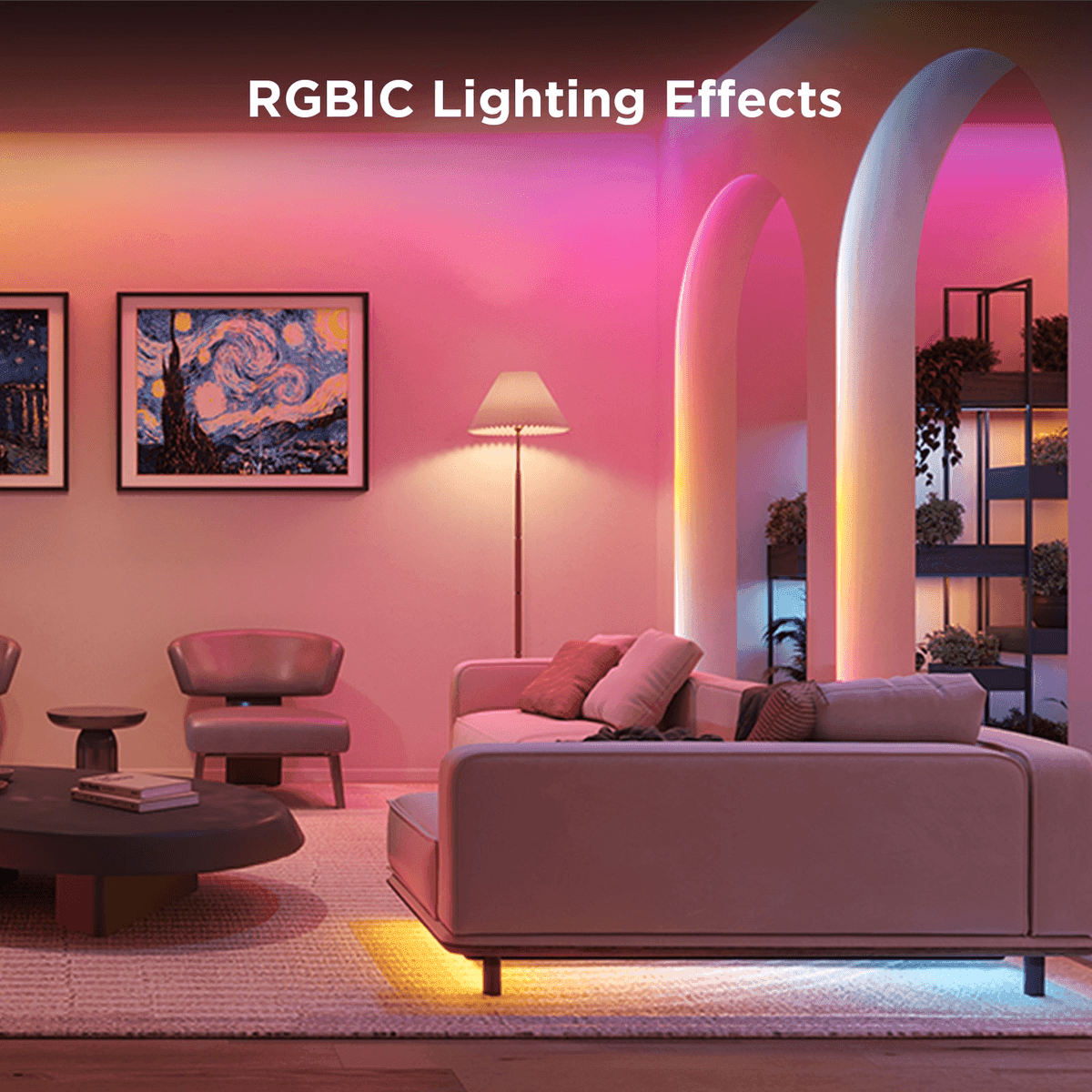 Govee 49.2-ft RGBIC Wi-Fi LED Strip Light image 2