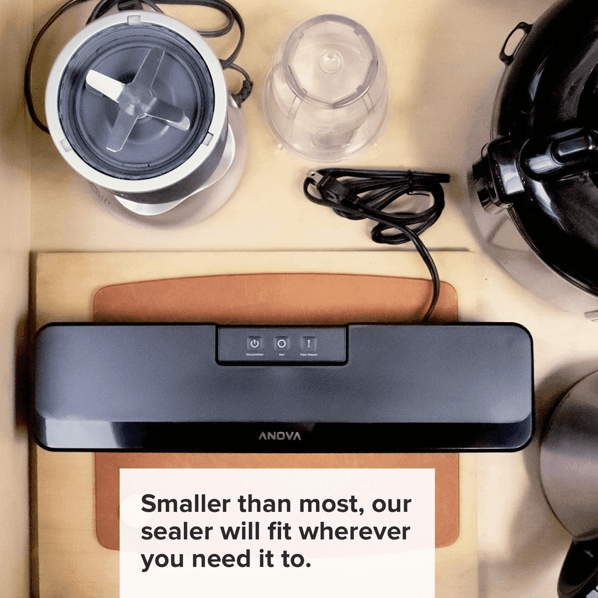 Anova Culinary Compact Vacuum Sealer with 10 Bags image 4