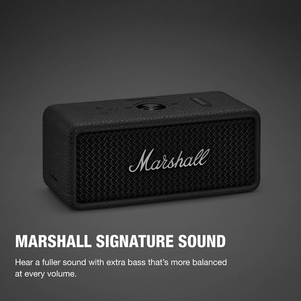Marshall Emberton III Portable Bluetooth Speaker - Black/Silver image 2