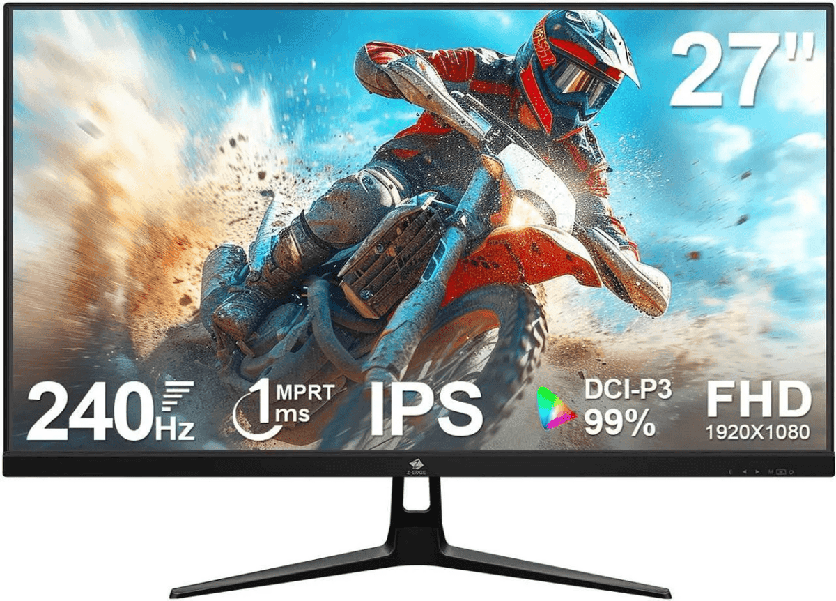 Z-EDGE UG27PJ 27-inch FHD 240Hz IPS Gaming Monitor