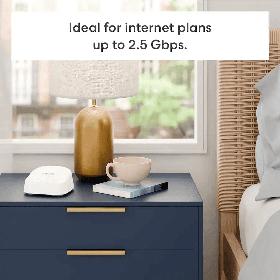 eero 7 Dual-Band Mesh Wi-Fi 7 System (3-Pack) - White image 5