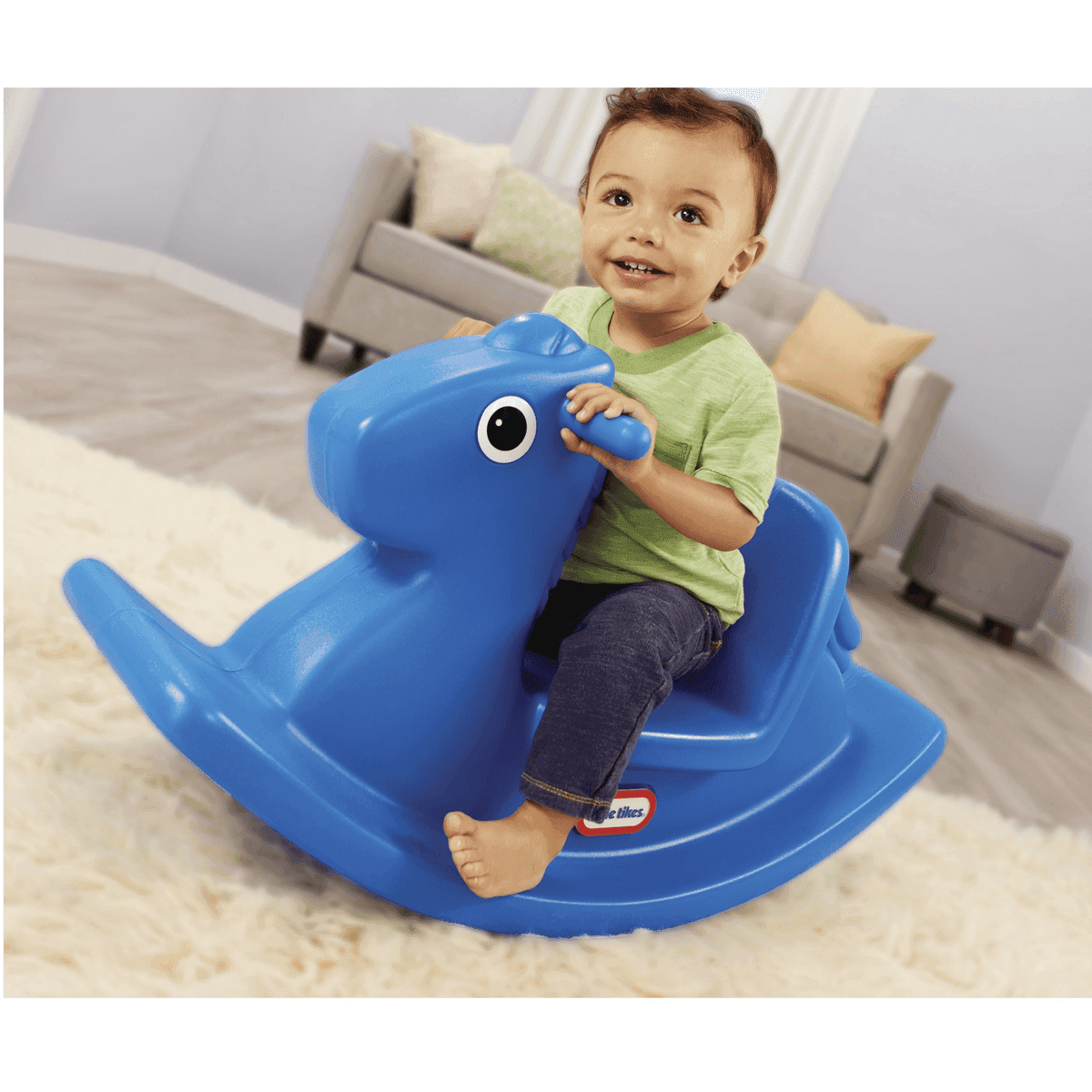 Little Tikes Blue Rocking Horse image 3