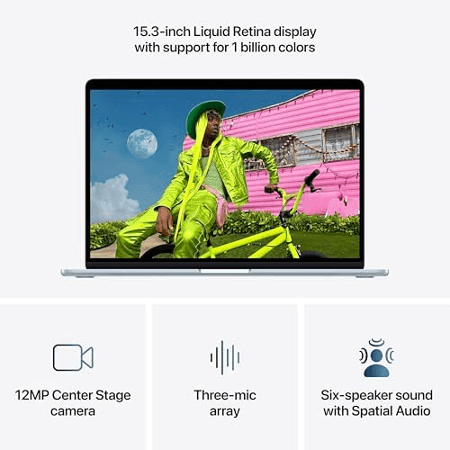 Apple 15-inch MacBook Air with M5, 16GB RAM, 1TB SSD - Sky Blue image 5