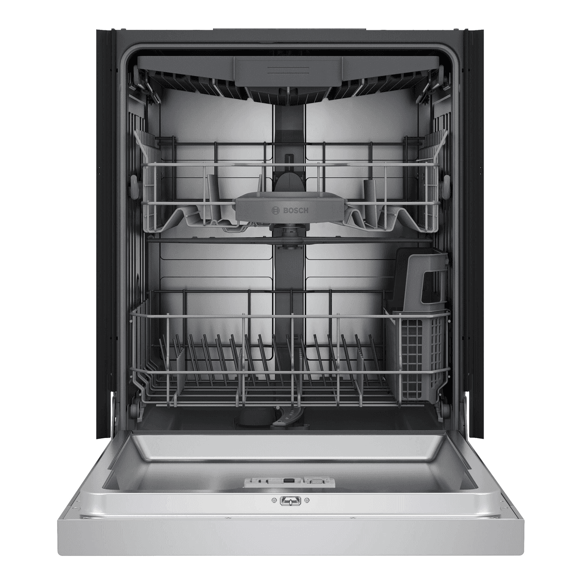 Bosch 300 Series 24-inch Front-Control Dishwasher with Third Rack - Stainless Steel image 2