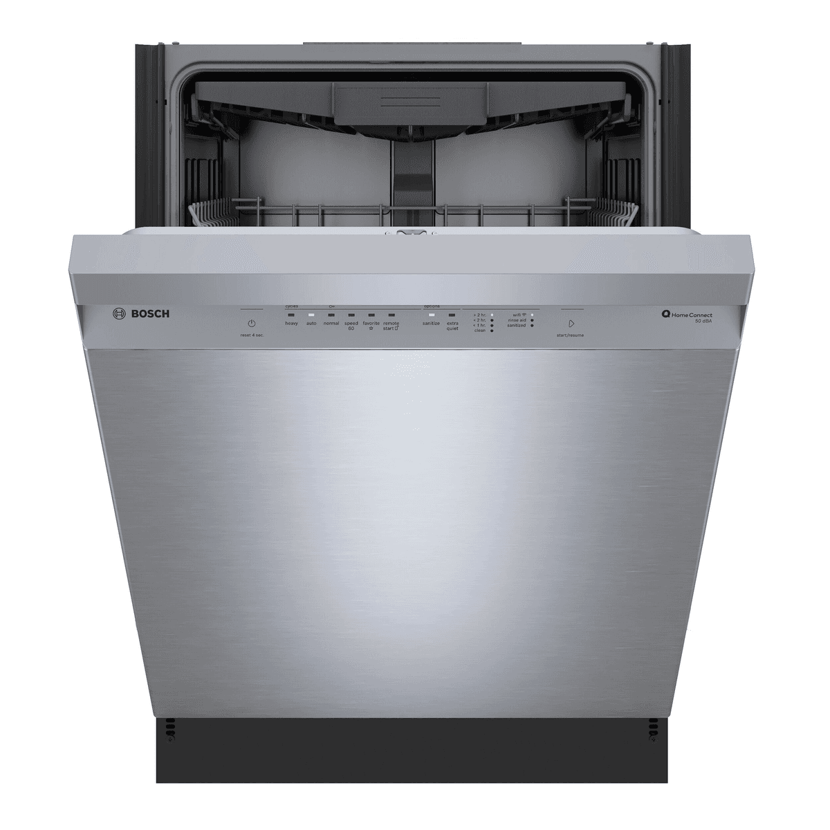 Bosch 300 Series 24-inch Front-Control Dishwasher with Third Rack - Stainless Steel image 3