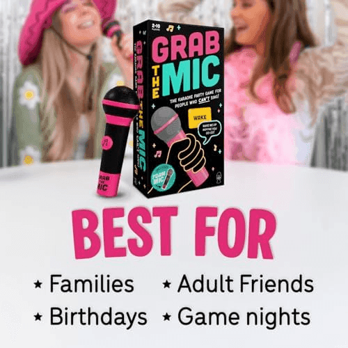 Lucky Egg Grab The Mic Karaoke Party Game with Foam Microphone image 5