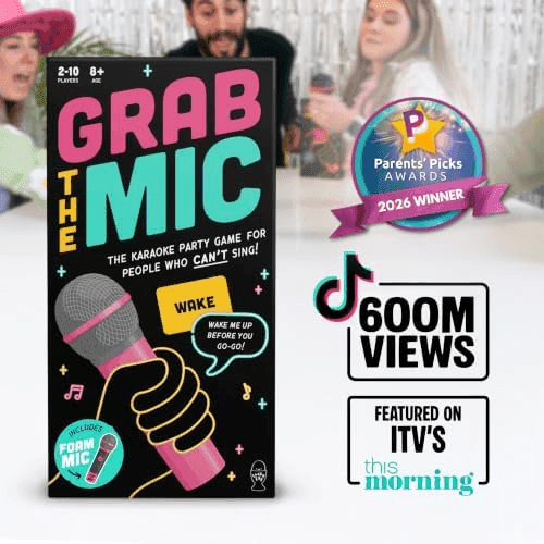 Lucky Egg Grab The Mic Karaoke Party Game with Foam Microphone image 3