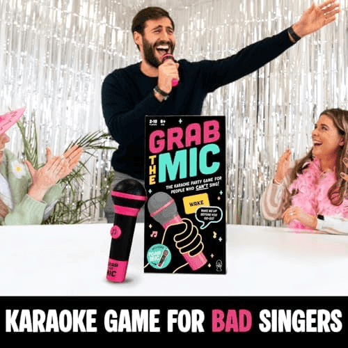 Lucky Egg Grab The Mic Karaoke Party Game with Foam Microphone image 2