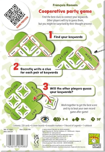 Asmodee So Clover! Cooperative Word Association Party Game image 3