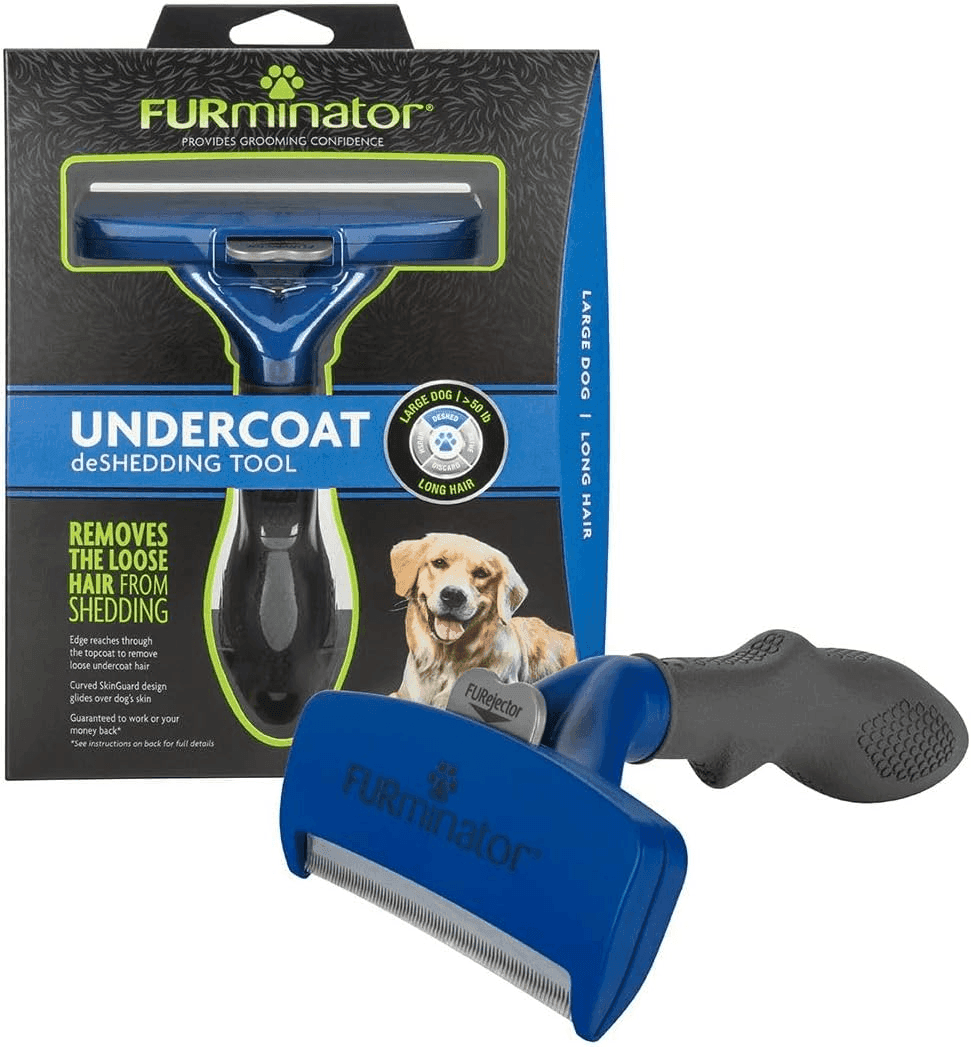 FURminator Undercoat deShedding Tool for Large Long-Hair Dogs