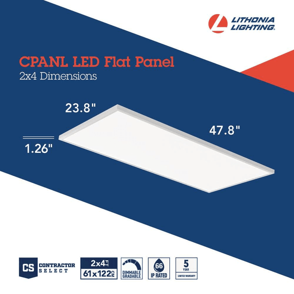 Lithonia Lighting 2 x 4 ft. 4000-Lumen LED Flat Panel image 4