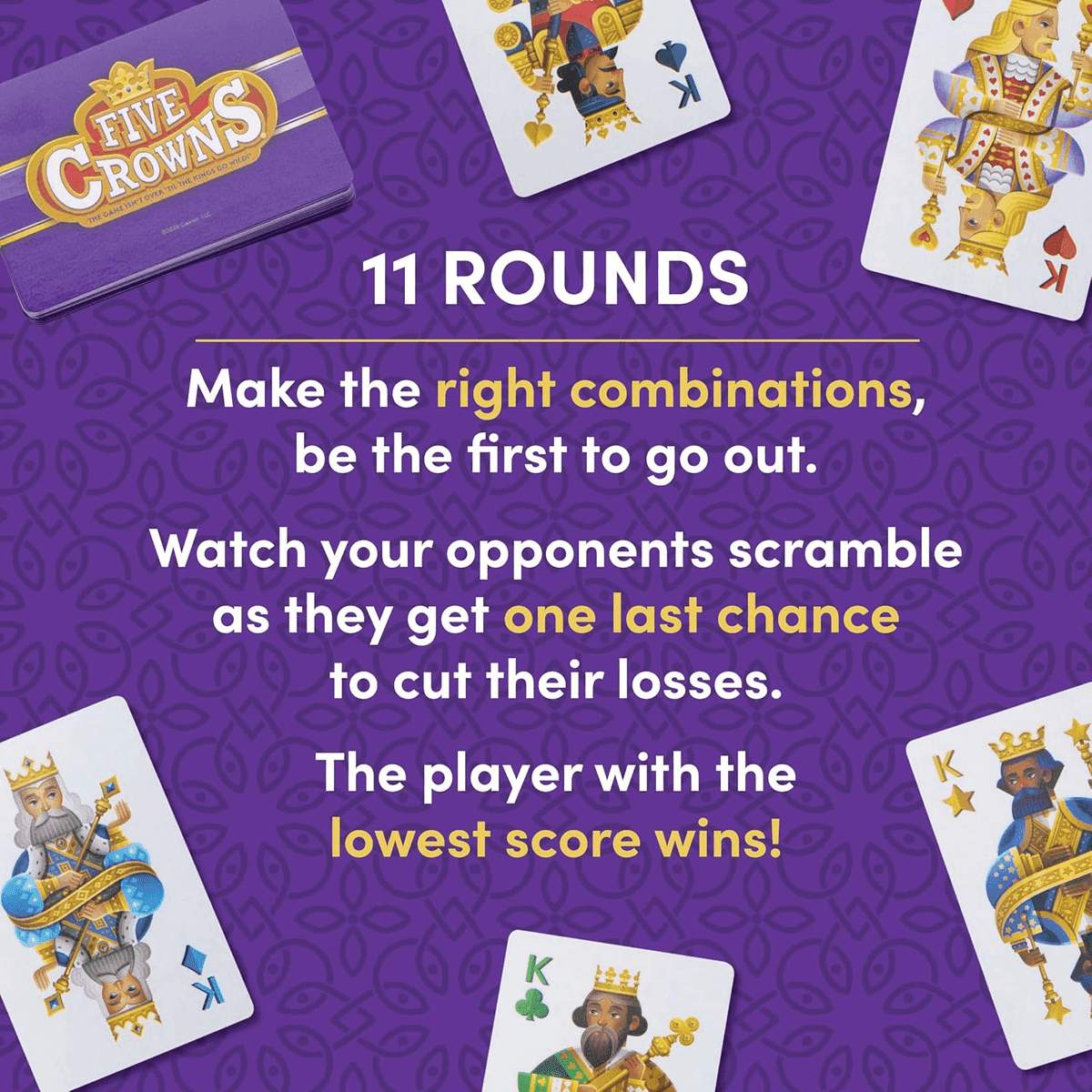 Five Crowns Travel Case Rummy-Style Card Game image 4