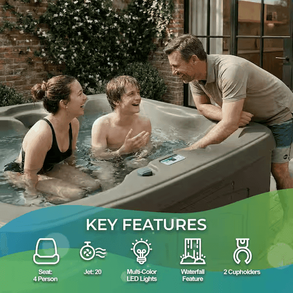 Lifesmart LS100DX 4-Person 20-Jet Plug-and-Play Spa image 4