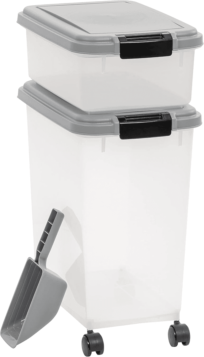 Amazon Basics 3-Piece Airtight Pet Food Storage Set