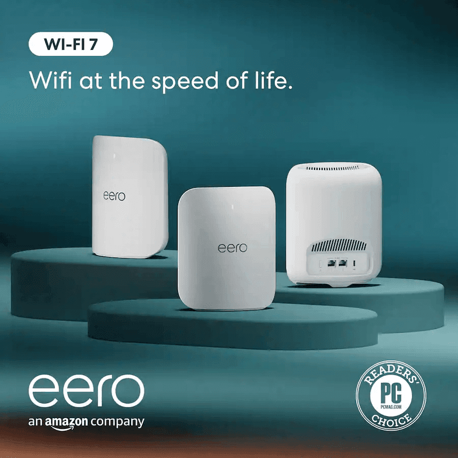 eero Pro 7 Tri-Band Mesh Wi-Fi 7 System, 3-Pack image 2