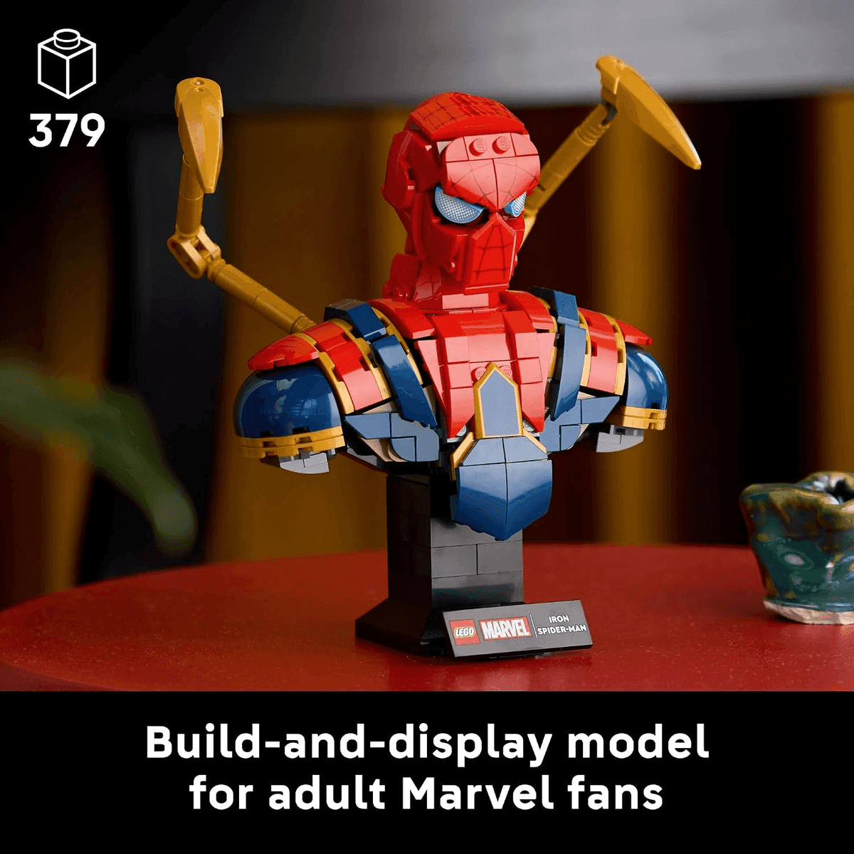 LEGO Marvel Iron Spider-Man Bust 76326, 379 Pieces image 2
