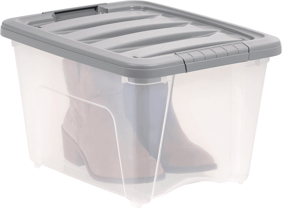 Amazon Basics 19-Quart Latching Storage Bins - Set of 6 image 4